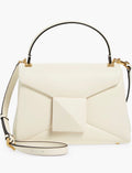 VALENTINO GARAVANI ONE STUD LEATHER TOP HANDLE SHOULDER BAG