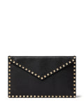 VALENTINO ROCKSTUD LARGE ENVELOPE GRAINED CALFSKIN LEATHER CLUTCH