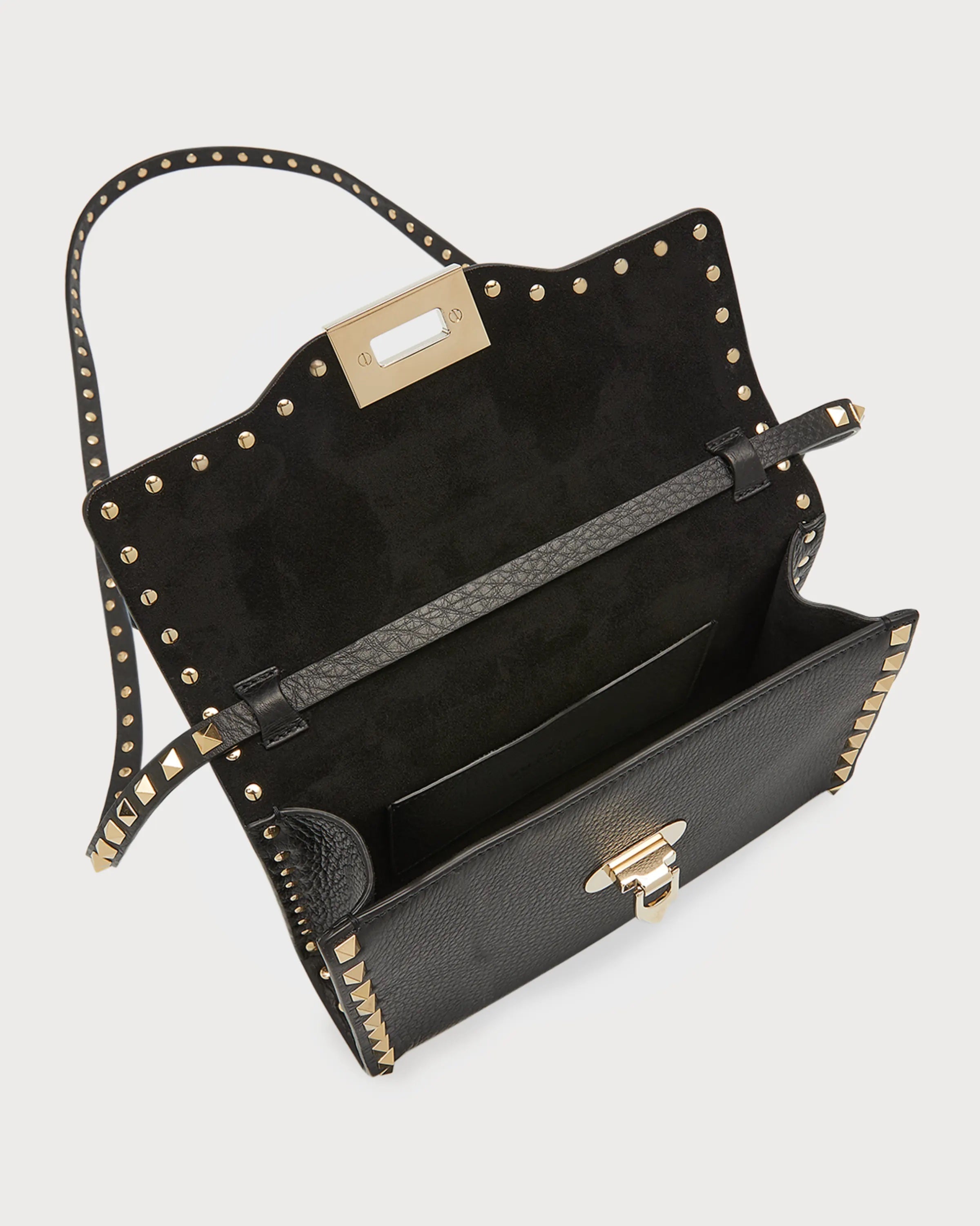 VALENTINO ROCKSTUD CALFSKIN MEDIUM CROSSBODY BAG