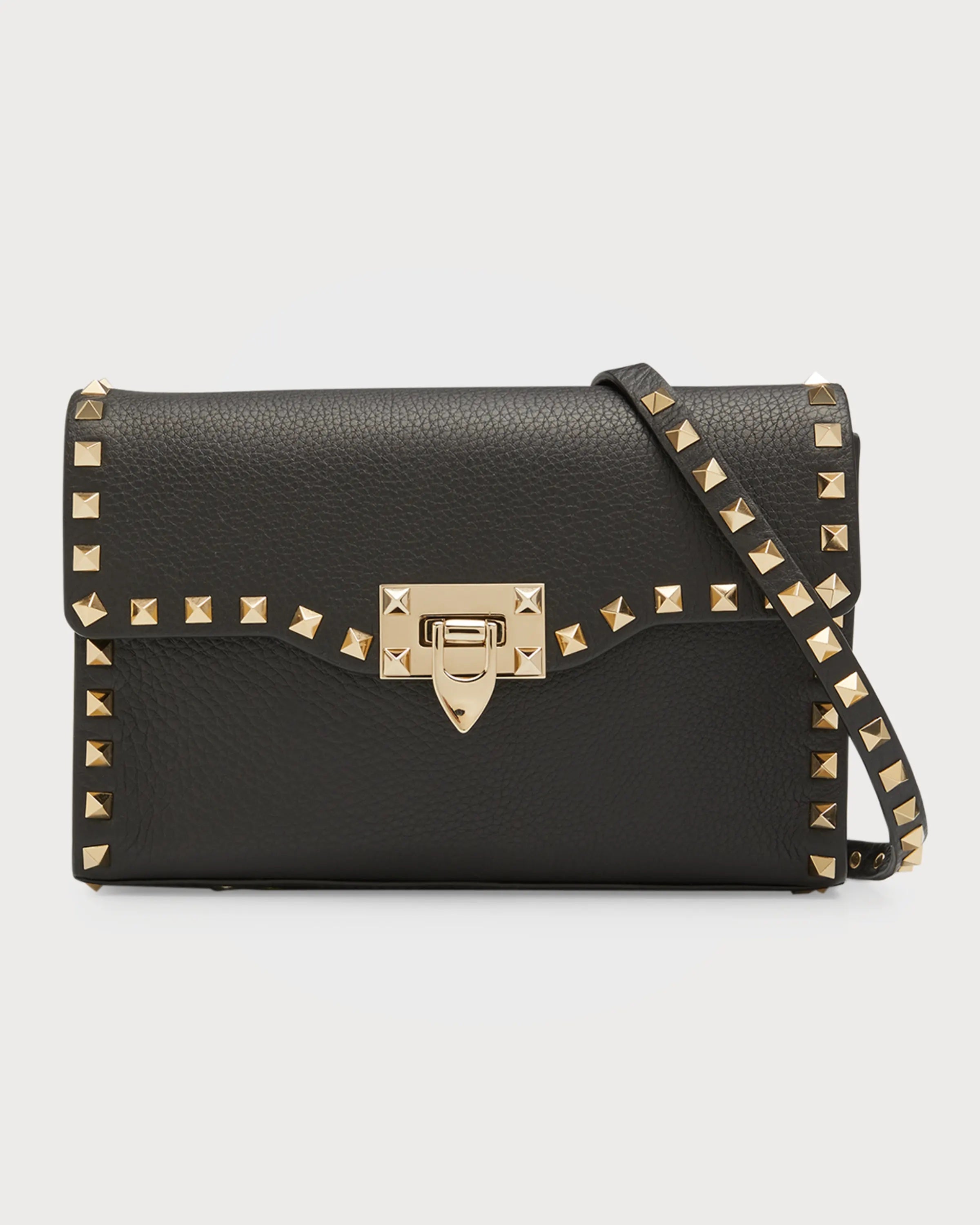 VALENTINO ROCKSTUD CALFSKIN MEDIUM CROSSBODY BAG