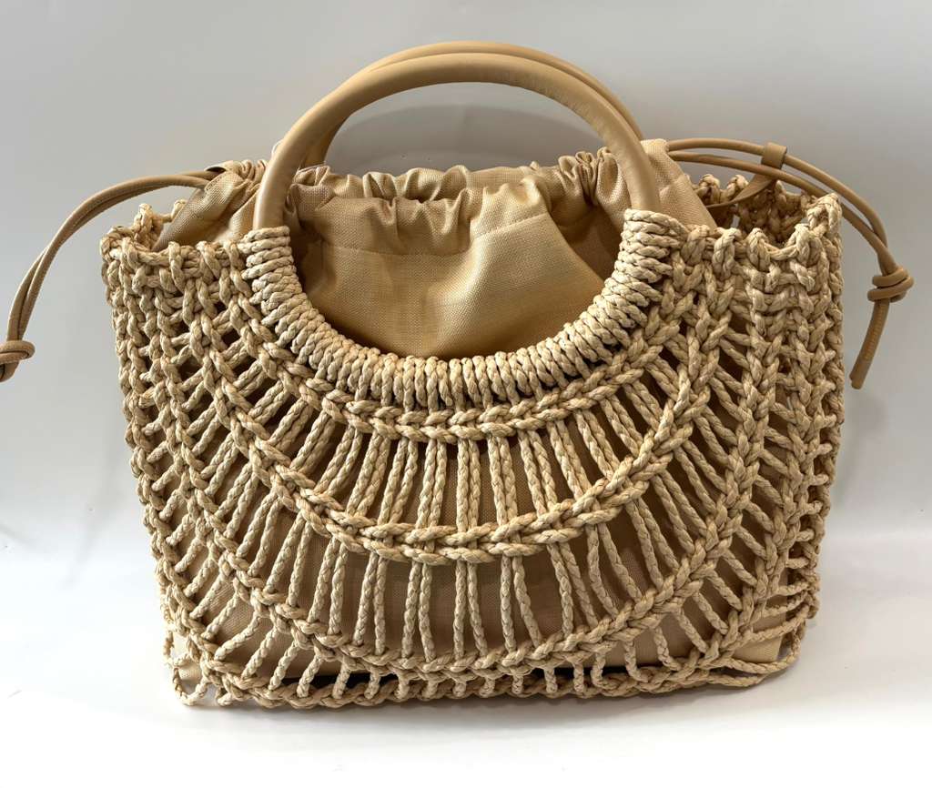VALENTINO GARAVANI ALLKNOTS WOVEN NAPPA LEATHER TOTE BAG