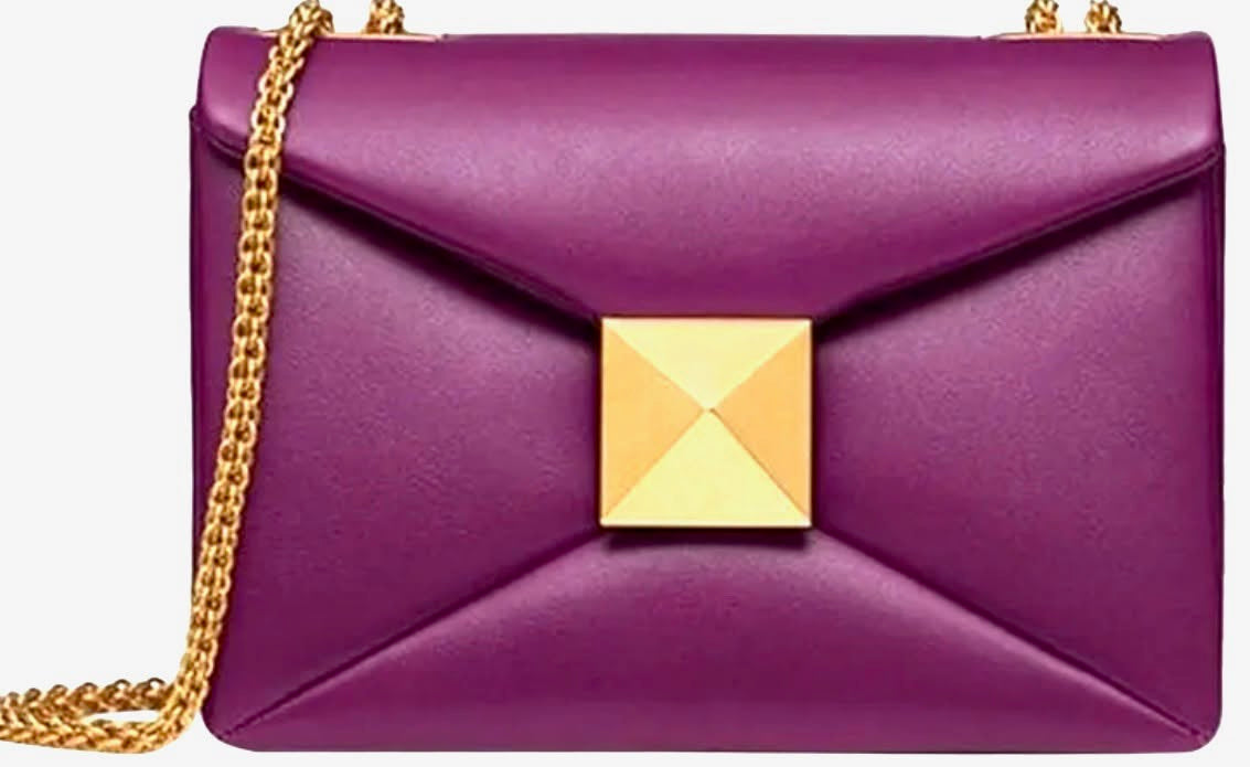 VALENTINO NAPPA LEATHER ONE STUD SMALL SHOULDER BAG