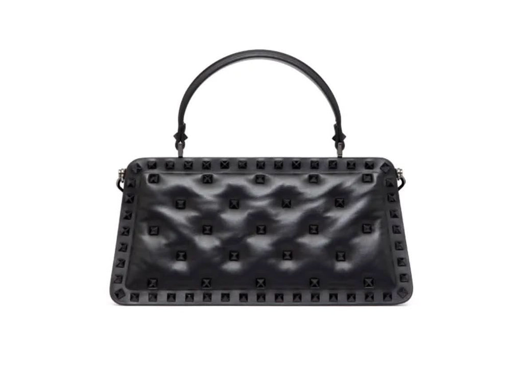 VALENTINO GARAVANI ROCKSTUD PADDED NAPPA LEATHER HANDBAG