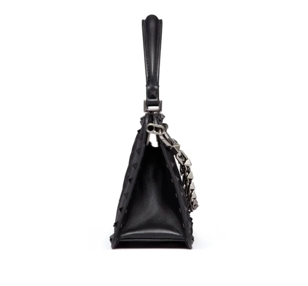 VALENTINO GARAVANI ROCKSTUD PADDED NAPPA LEATHER HANDBAG