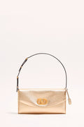 DeVain Small Shoulder Bag in Laminated Nappa Leather