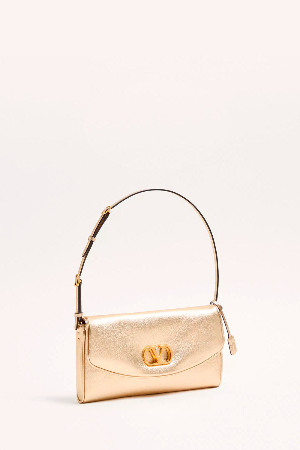 DeVain Small Shoulder Bag in Laminated Nappa Leather