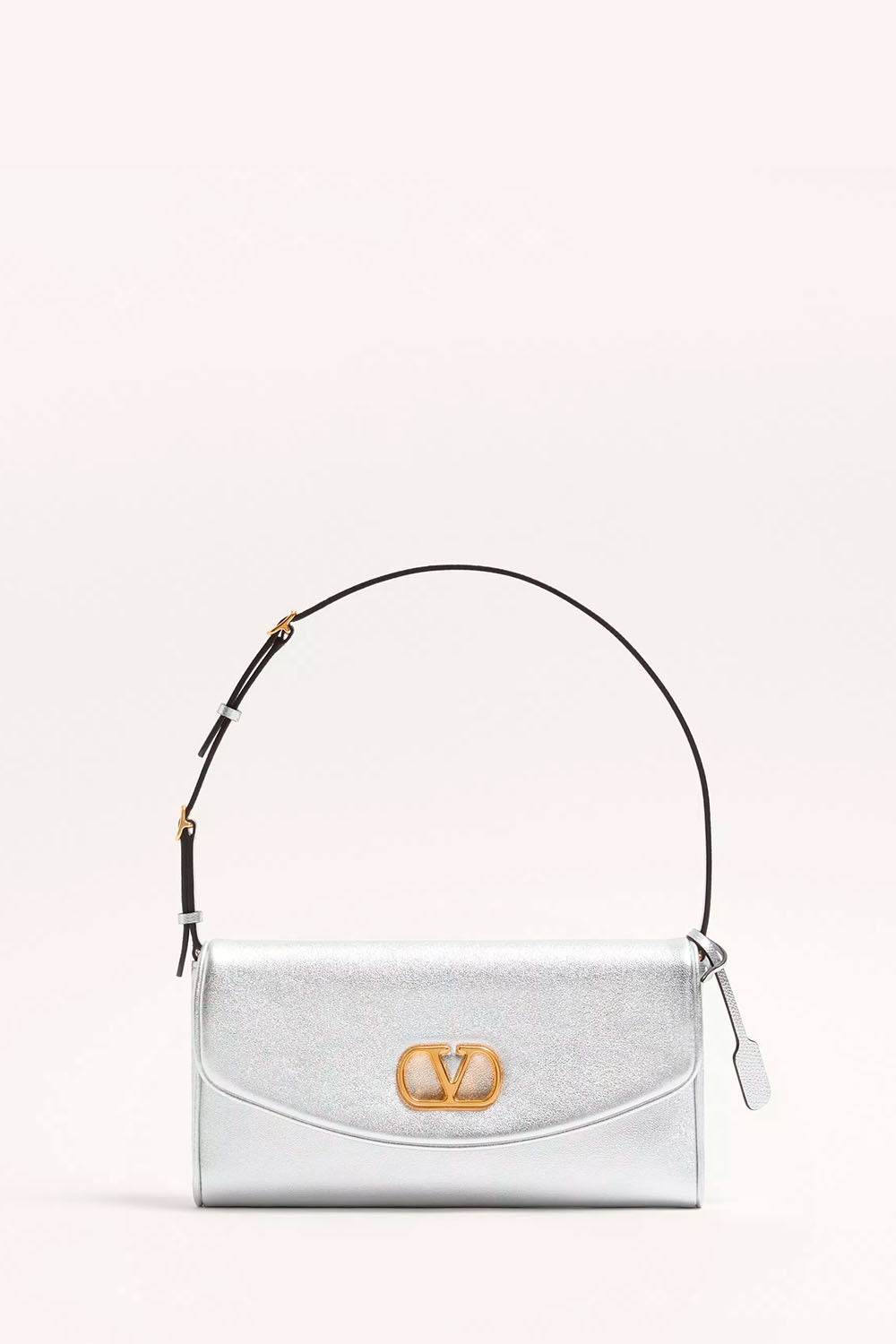 DeVain Small Shoulder Bag in Laminated Nappa Leather