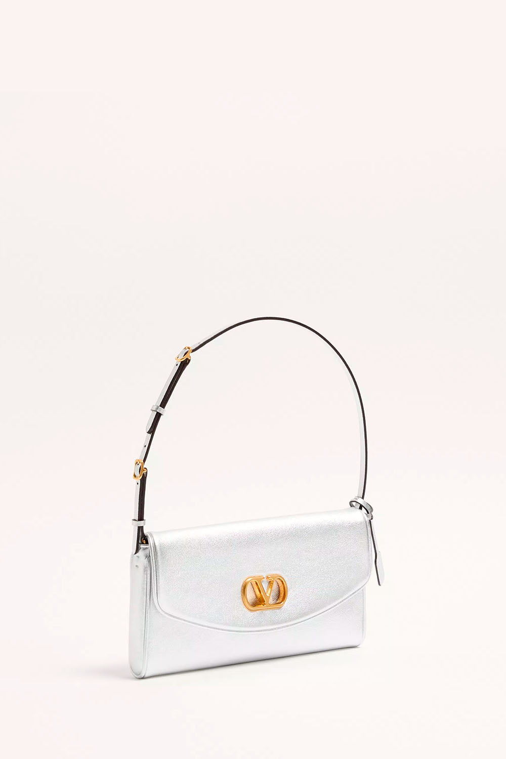 DeVain Small Shoulder Bag in Laminated Nappa Leather