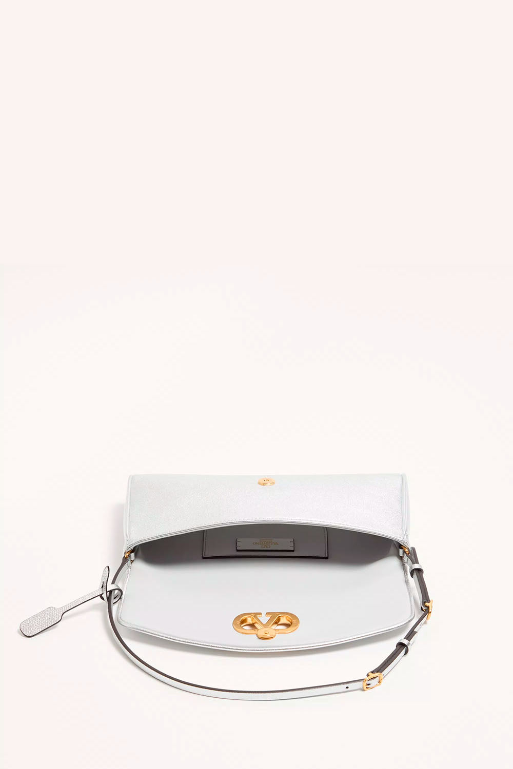DeVain Small Shoulder Bag in Laminated Nappa Leather