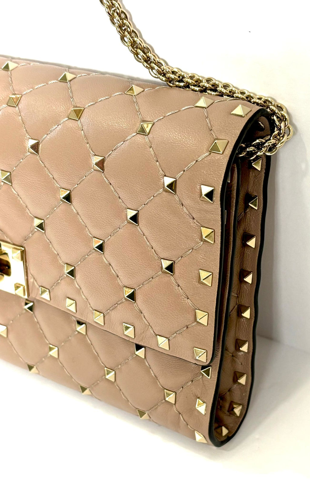 VALENTINO GARAVANI ROCKSTUD SPIKE NAPPA LEATHER CROSSBODY BAG