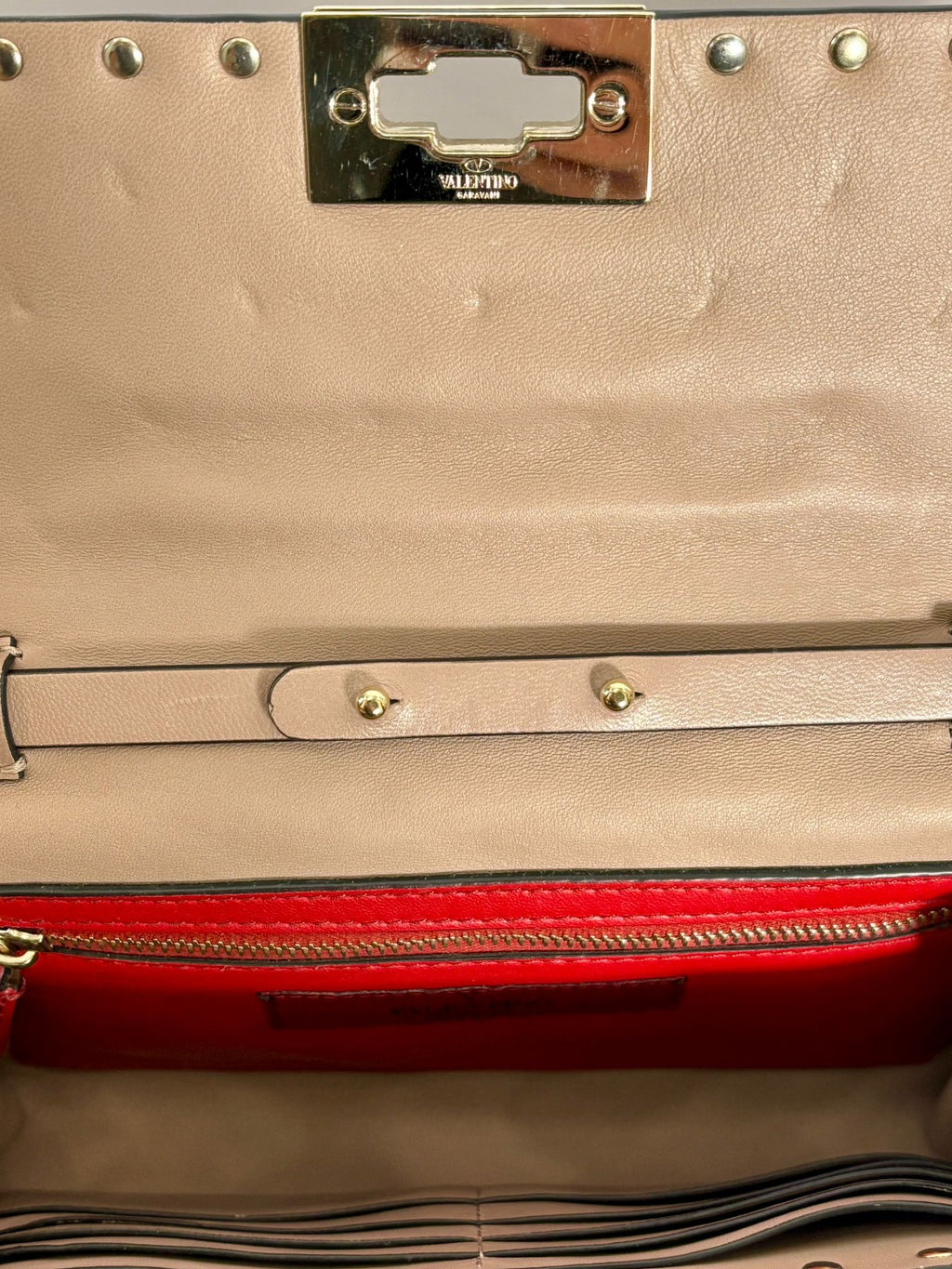 VALENTINO GARAVANI ROCKSTUD SPIKE NAPPA LEATHER CROSSBODY BAG