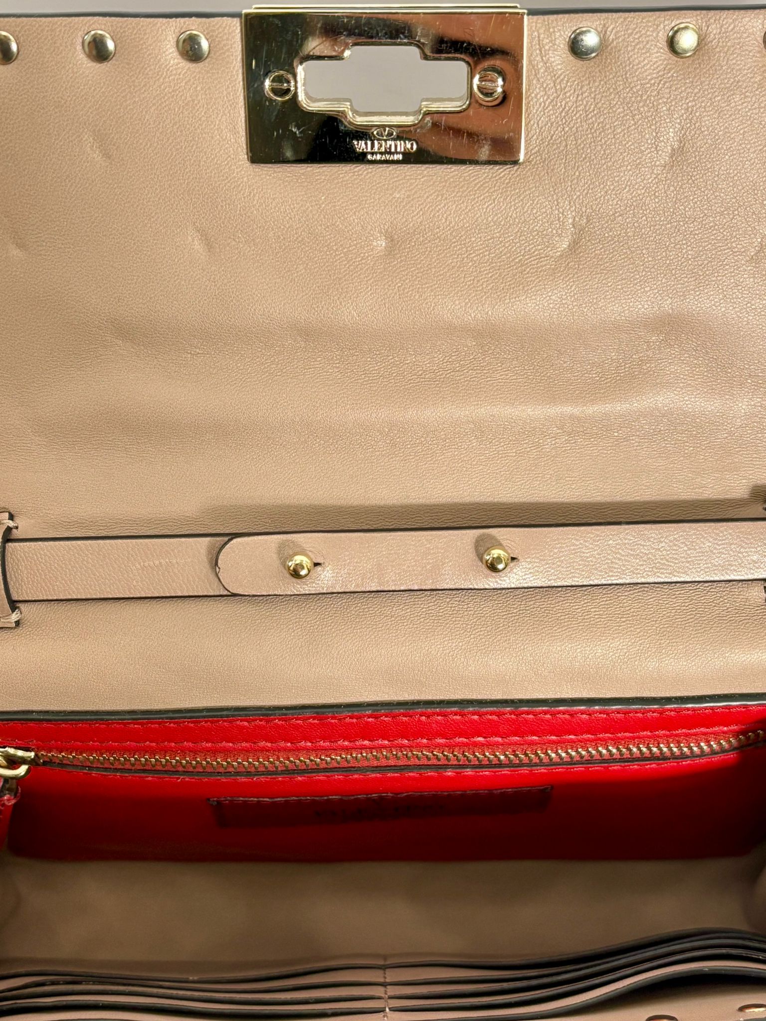 VALENTINO GARAVANI ROCKSTUD SPIKE NAPPA LEATHER CROSSBODY BAG