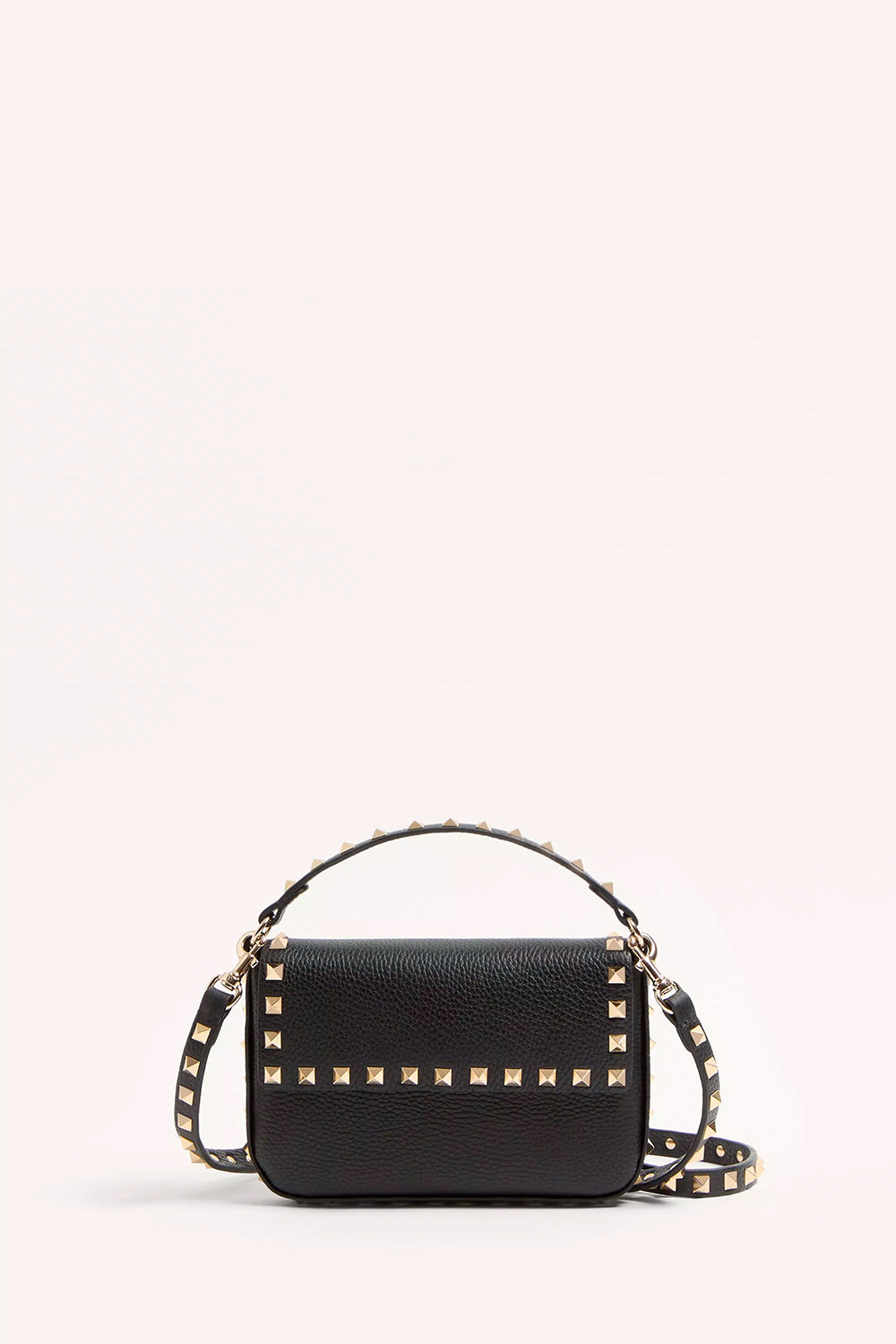 Rockstud Grainy Calfskin Pouch