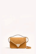 Rockstud Small Shoulder Bag In Suede