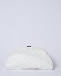 Chanel Quilted Caviar Timeless Clutch In White