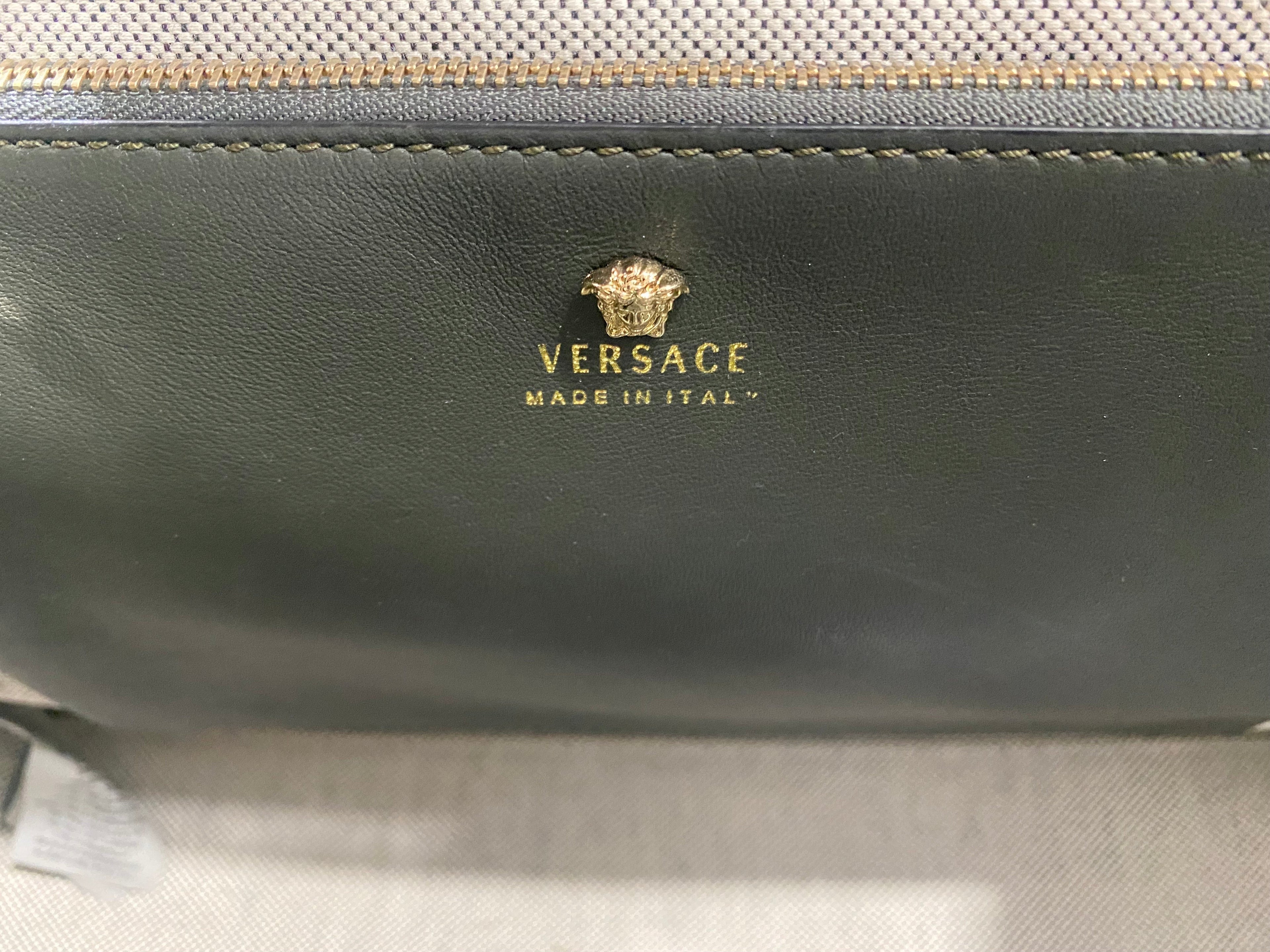 VERSACE PALAZZO MEDUSA EMPIRE LEATHER HANDBAG