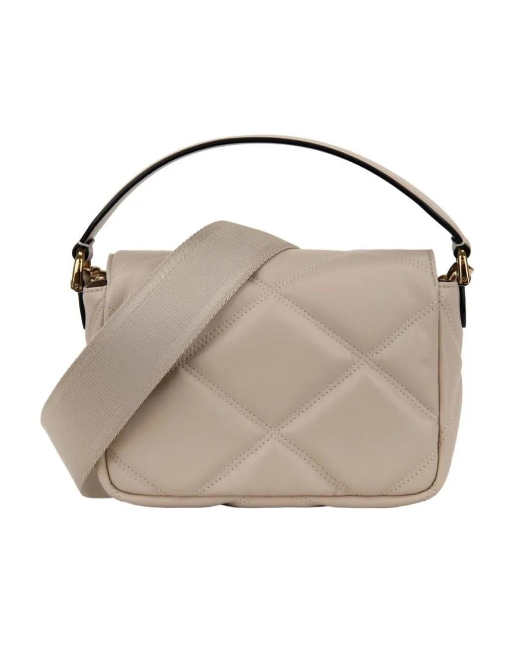 VERSACE QUILTED CALFSKIN LEATHER LA MEDUSA SHOULDER BAG