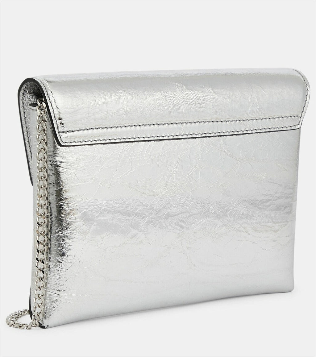 VERSACE LA MEDUSA MINI METALLIC CHAIN CROSSBODY BAG