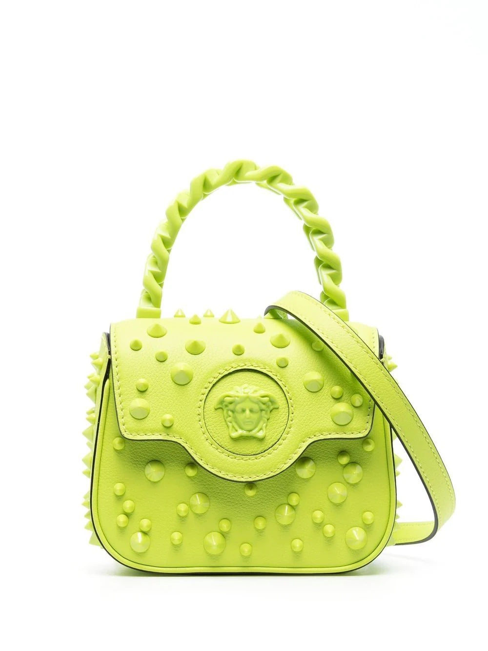 VERSACE LA MEDUSA STUDDED MINI BAG