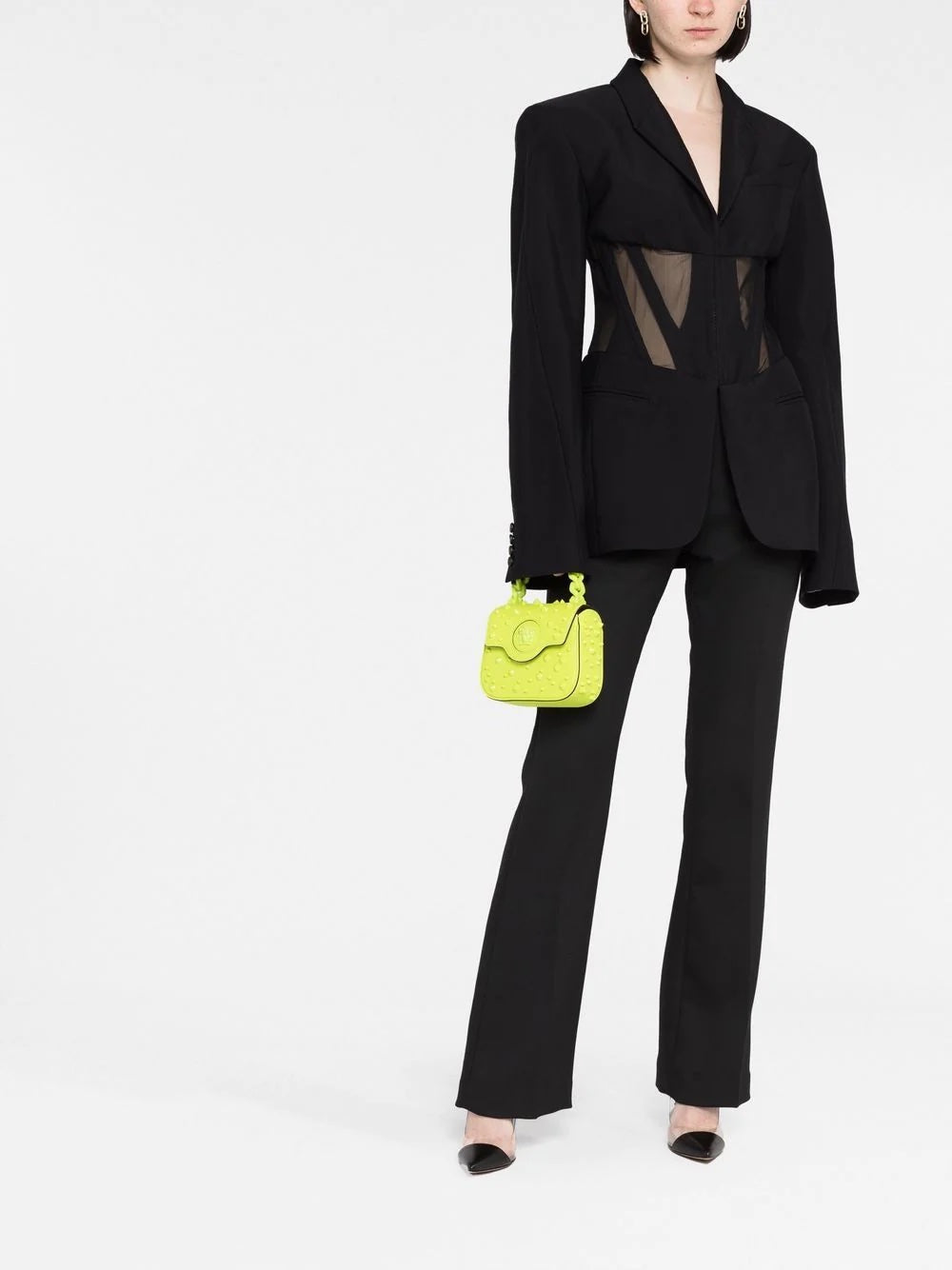 VERSACE LA MEDUSA STUDDED MINI BAG