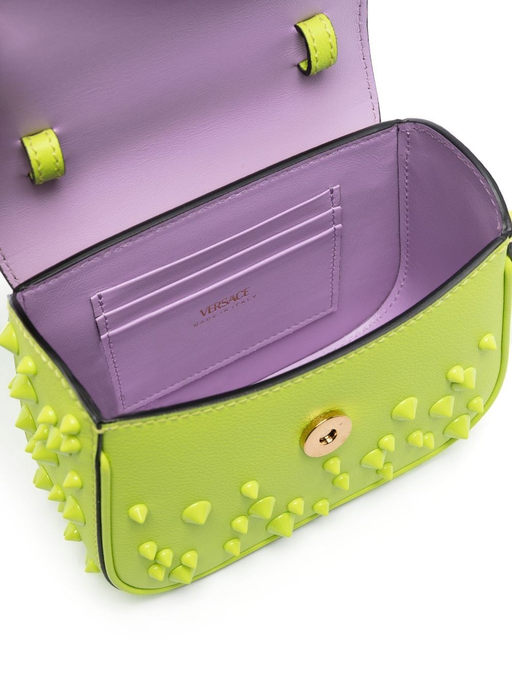 VERSACE LA MEDUSA STUDDED MINI BAG