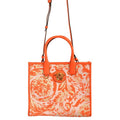 VERSACE BAROCCO RAFIA LEATHER MEDUSA TOTE