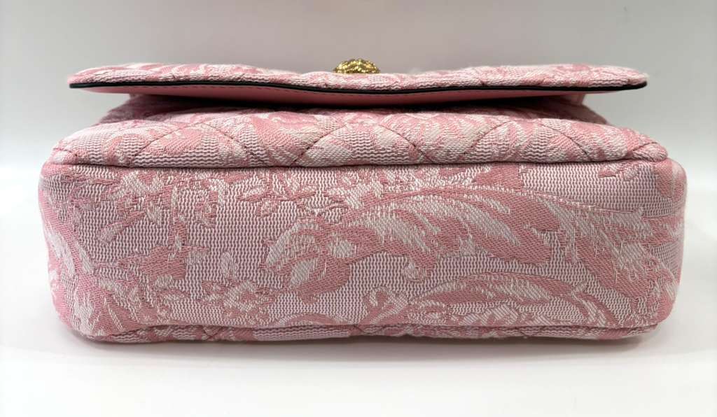 VERSACE BAROQUE JACQUARD QUILTED SMALL MEDUSA SHOULDER BAG