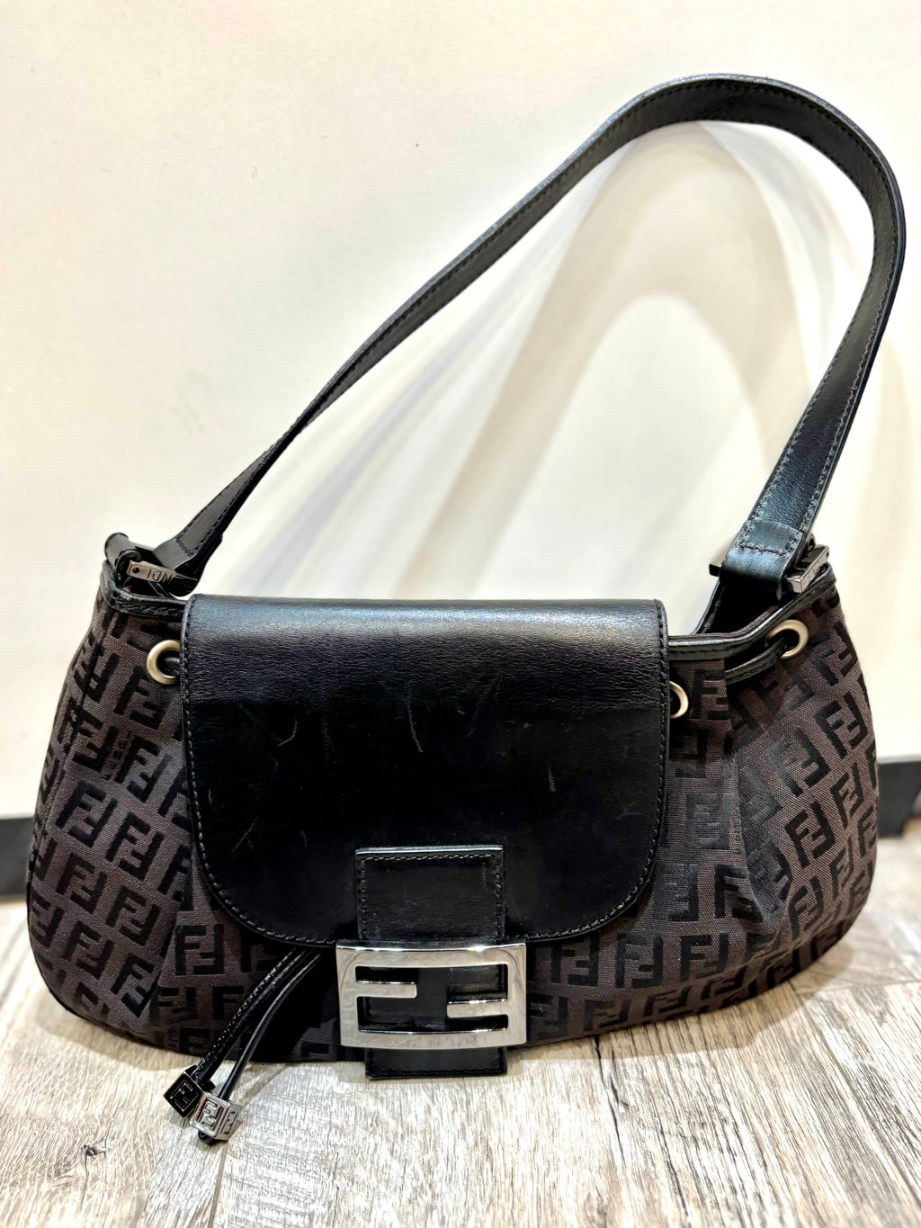 FENDI FF ZUCCHINO VINTAGE SHOULDER BAG