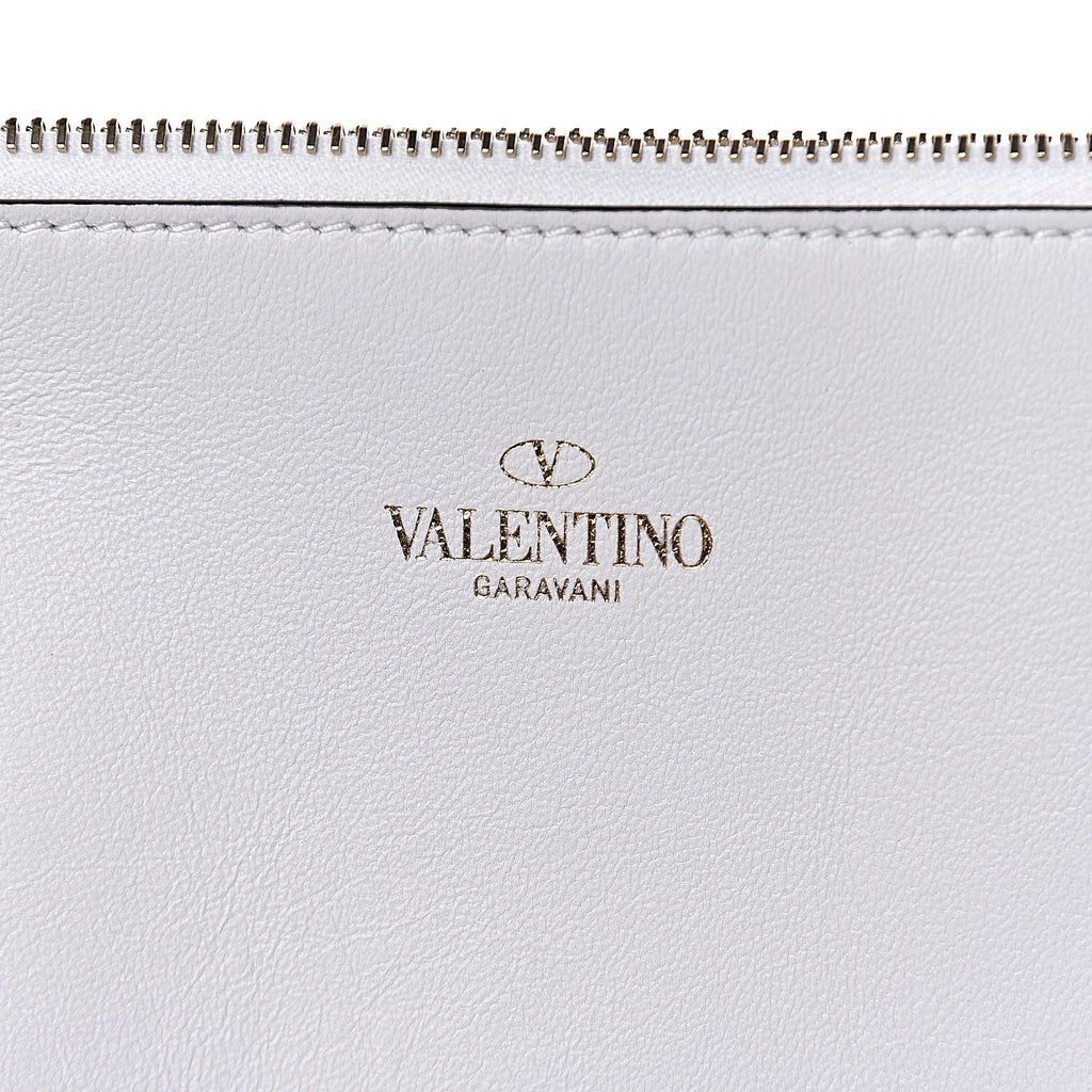 VALENTINO LARGE V-LOGO PVC SHOPPER TOTE BAG