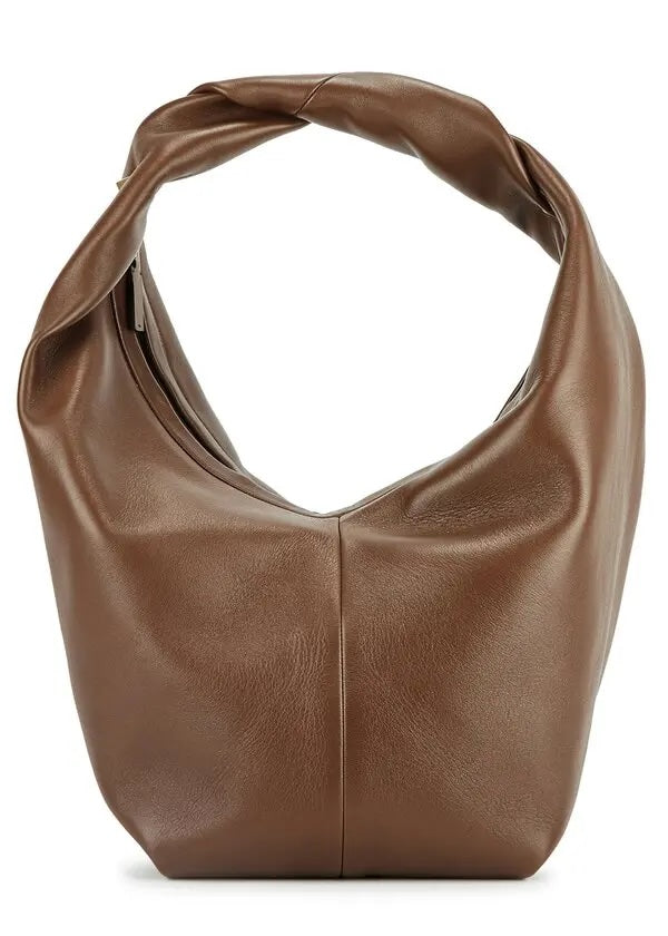VALENTINO GARAVANI ROCKSTUD CALFSKIN LEATHER HOBO BAG