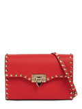 VALENTINO GARAVANI SMALL ROCKSTUD GRAINY CALFSKIN CROSSBODY BAG