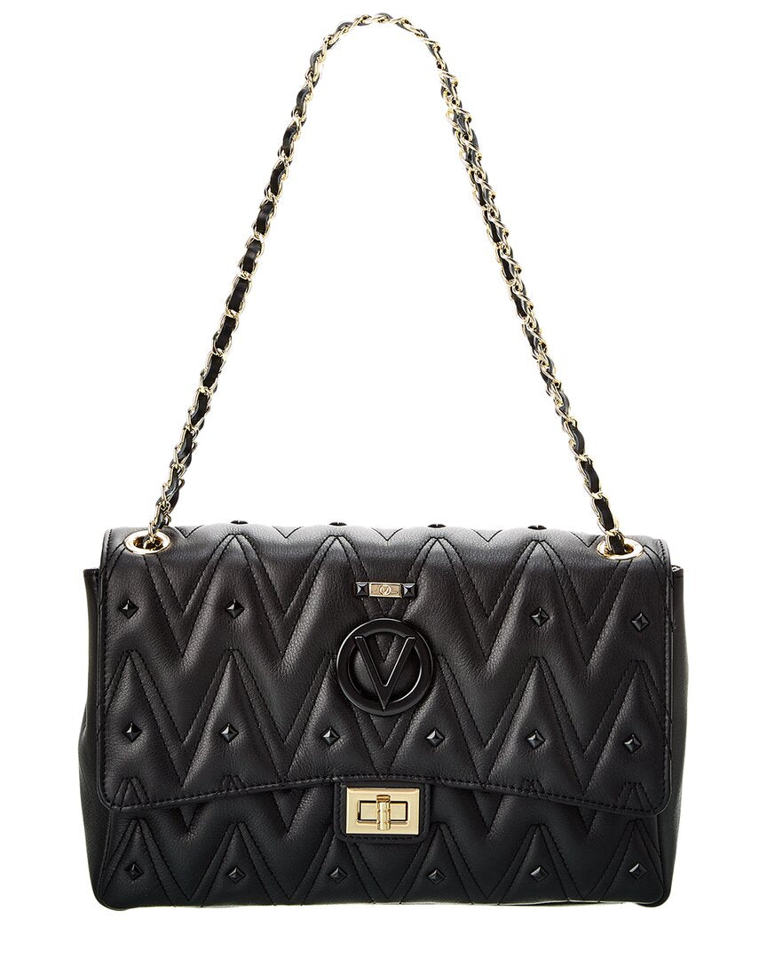 MARIO VALENTINO POSH DIAMOND QUILTED CALFSKIN LEATHER BAG