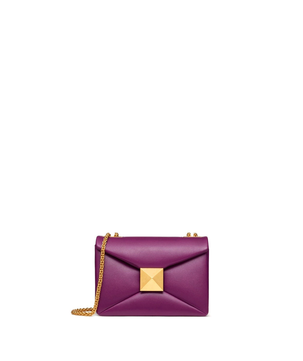 VALENTINO NAPPA LEATHER ONE STUD SMALL SHOULDER BAG