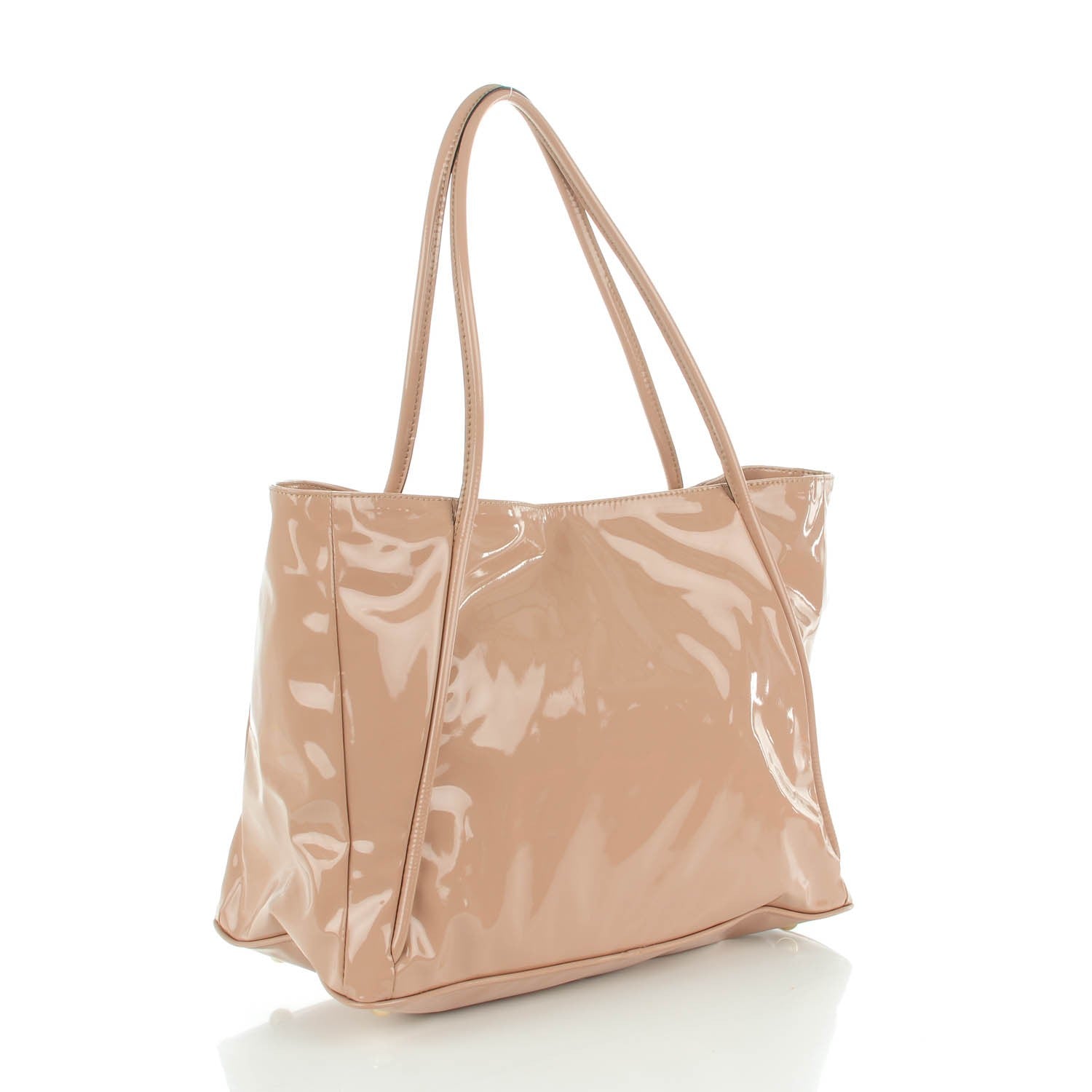 VALENTINO Patent Lacca Bow Tote