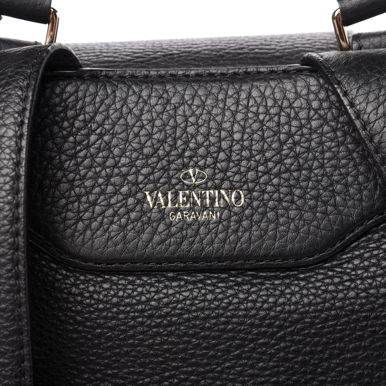 VALENTINO Pebbled Calfskin Rockstud Drawstring Backpack