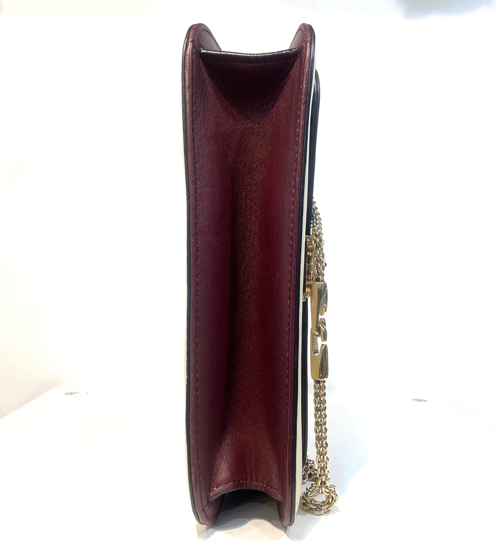 VALENTINO TRI-COLOR ROCKSTUD MEDIUM GLAM LOCK CALFSKIN LEATHER CROSSBODY