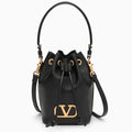 VALENTINO GARAVANI VLOGO MINI LEATHER BUCKET BAG