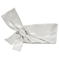 VALENTINO GARAVANI METALLIC SILVER LEATHER BOW CLUCH BAG