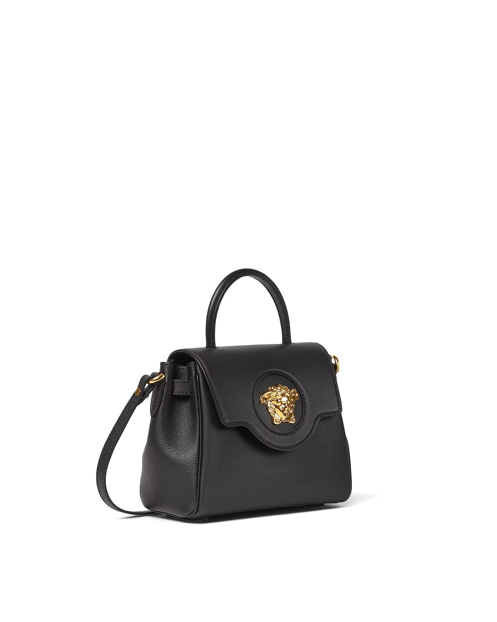 VERSACE LA MEDUSA TOP HANDLE CALFSKIN LEATHER BAG