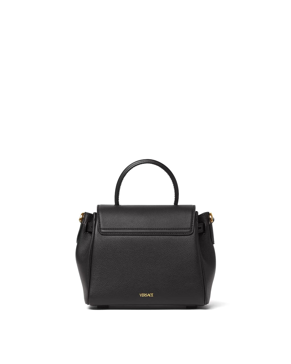 VERSACE LA MEDUSA TOP HANDLE CALFSKIN LEATHER BAG
