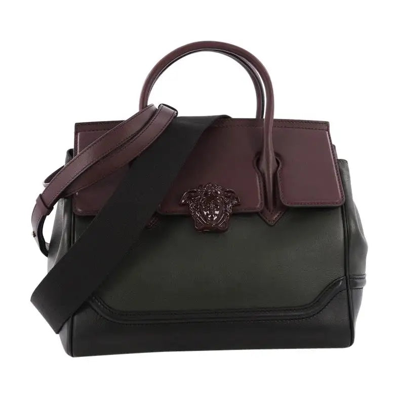 VERSACE PALAZZO MEDUSA EMPIRE LEATHER HANDBAG
