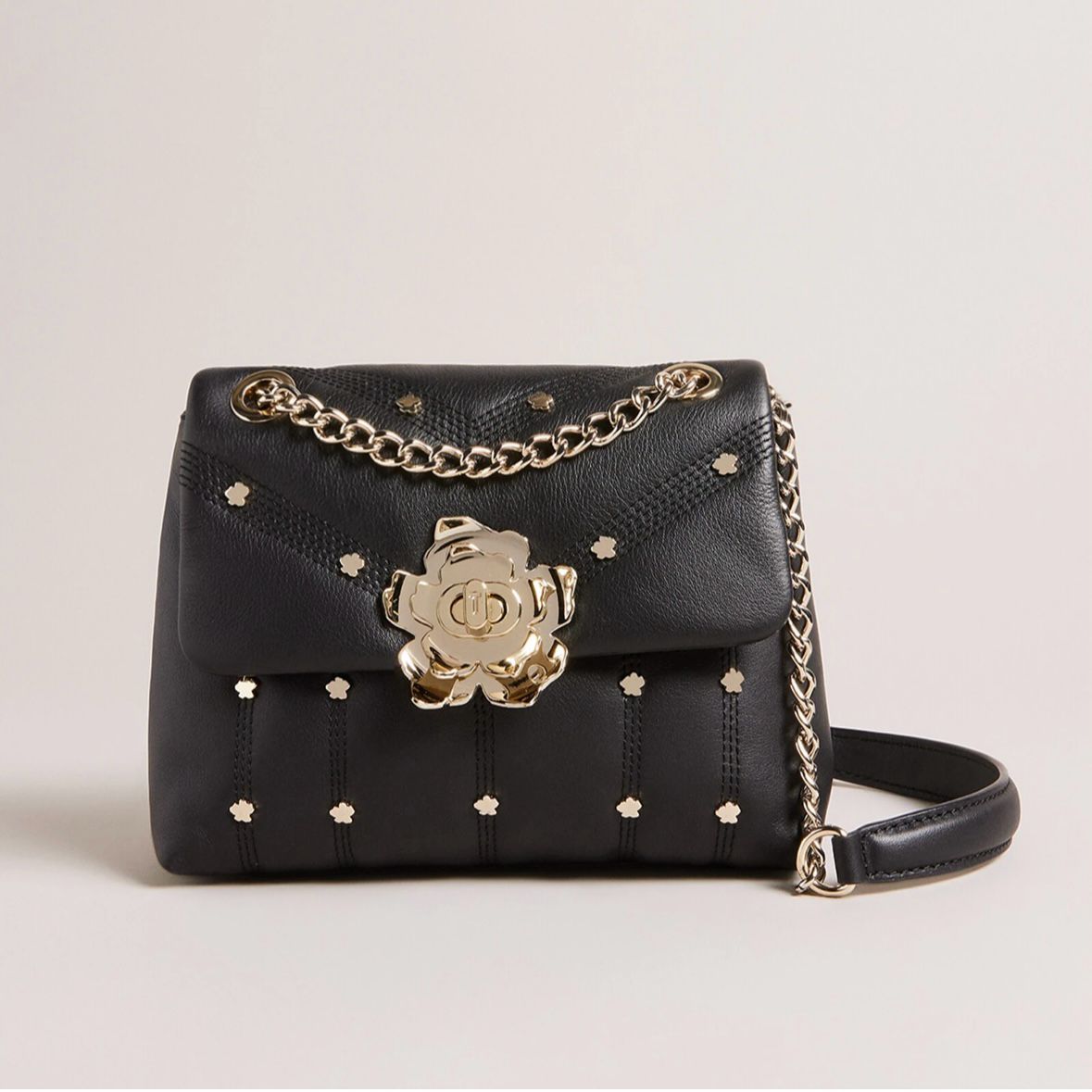Ted Baker Ayalisa Studded Leather Puffer Crossbody Bag