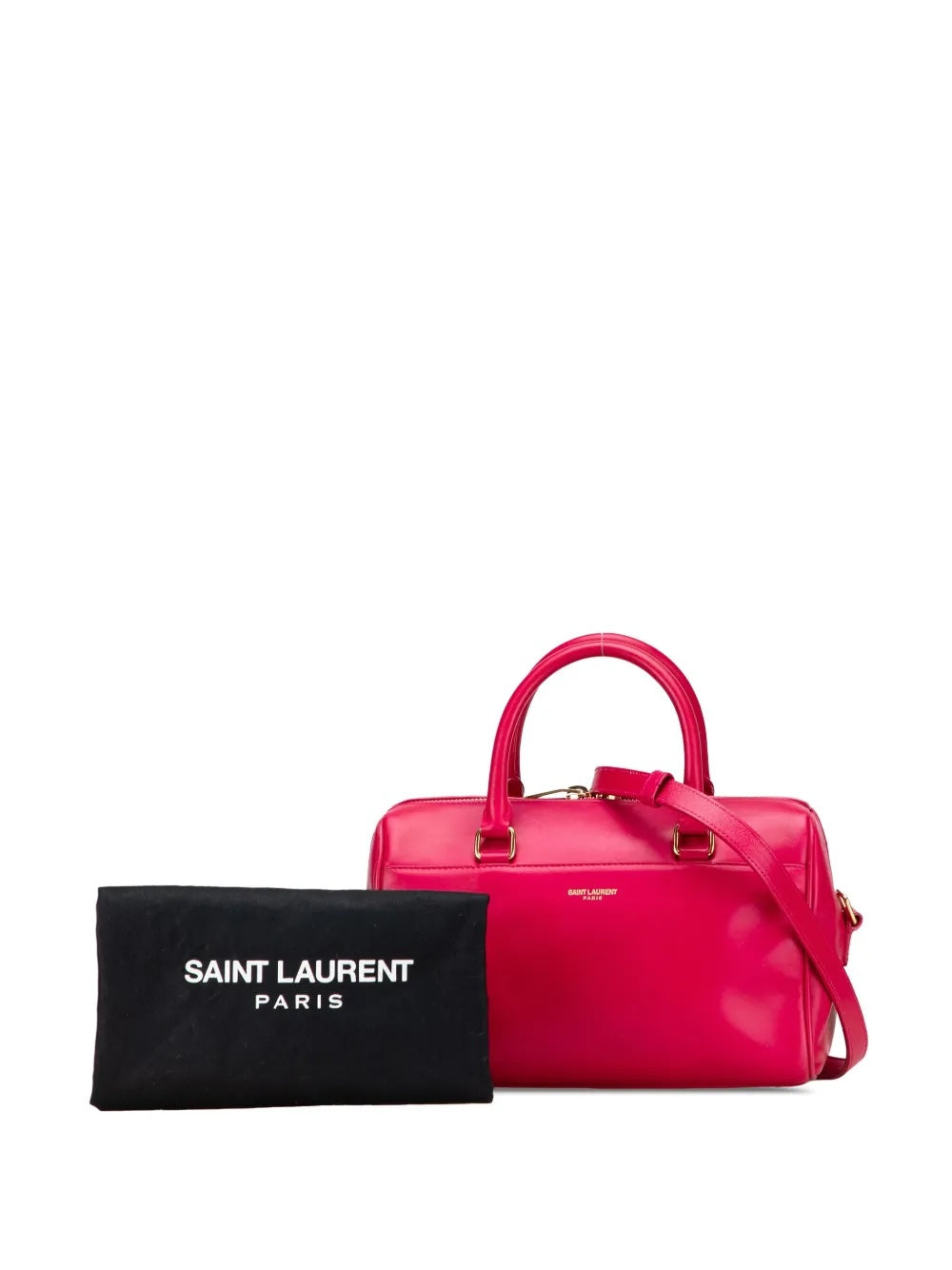 YSL BABY CALFSKIN LEATHER DUFFLE SHOULDER BAG
