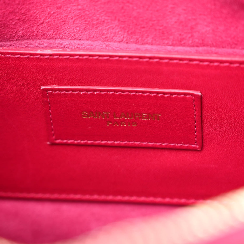 YSL BABY CALFSKIN LEATHER DUFFLE SHOULDER BAG