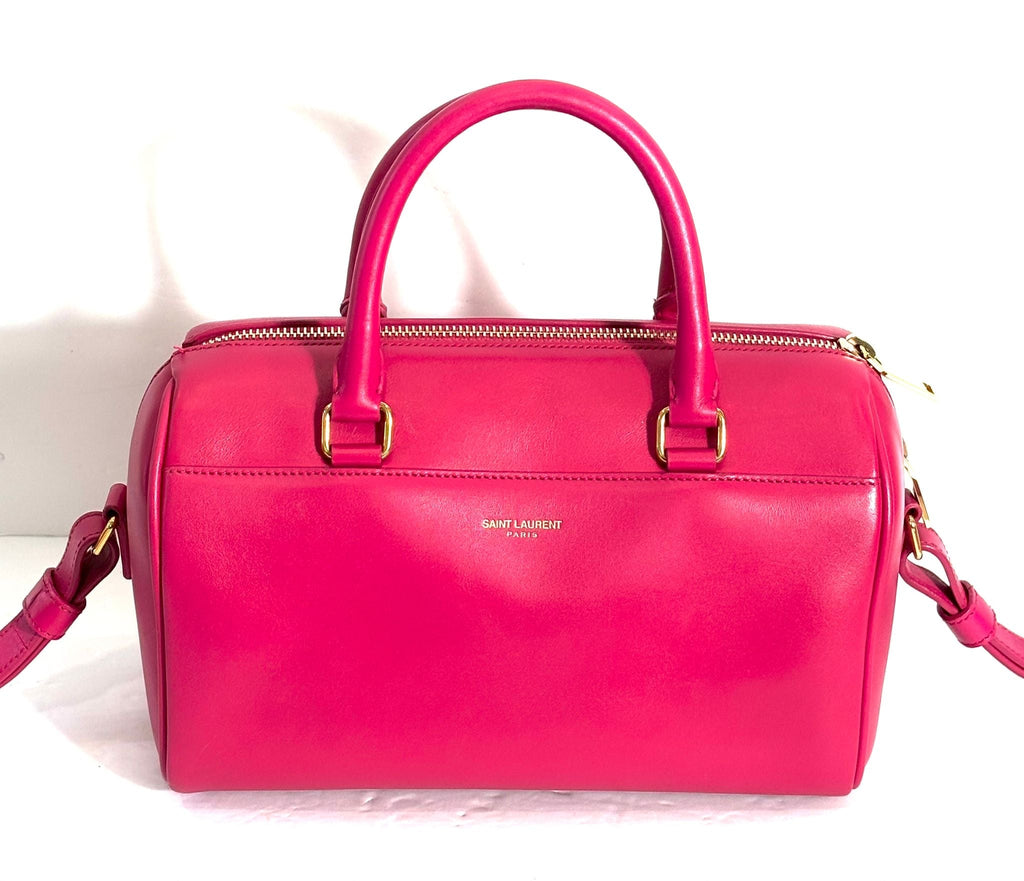 YSL BABY CALFSKIN LEATHER DUFFLE SHOULDER BAG