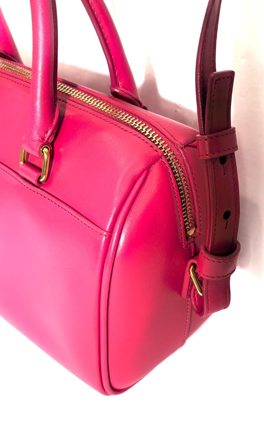YSL BABY CALFSKIN LEATHER DUFFLE SHOULDER BAG