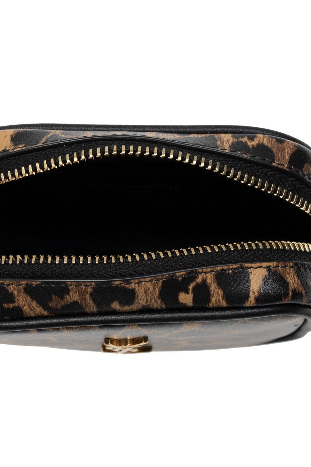 YSL BABY LOU LEOPARD HEART MONOGRAM TASSEL BAG