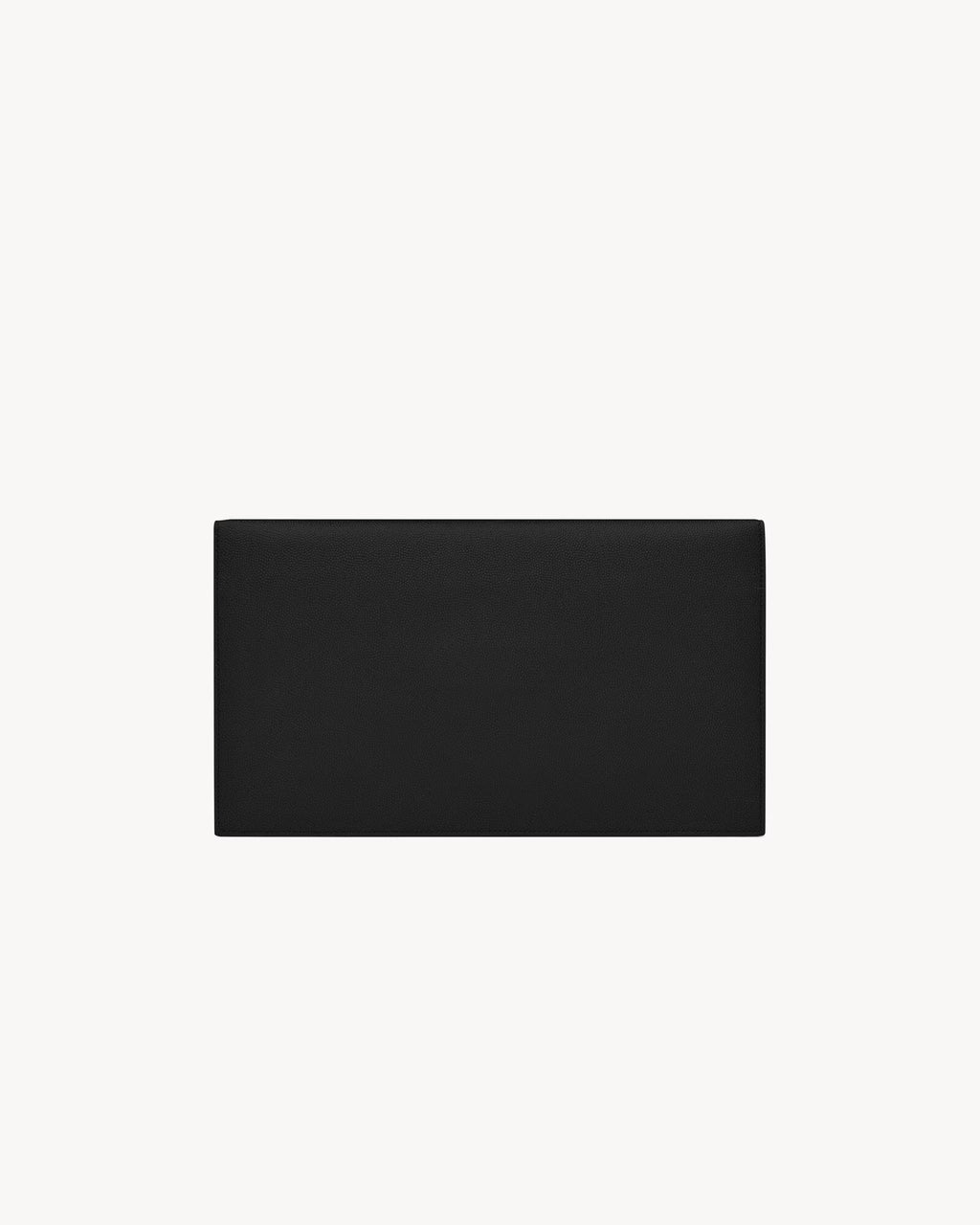YSL GRAIN DE POUDRE UPTOWN CALFSKIN LEATHER ENVELOPE CLUTCH