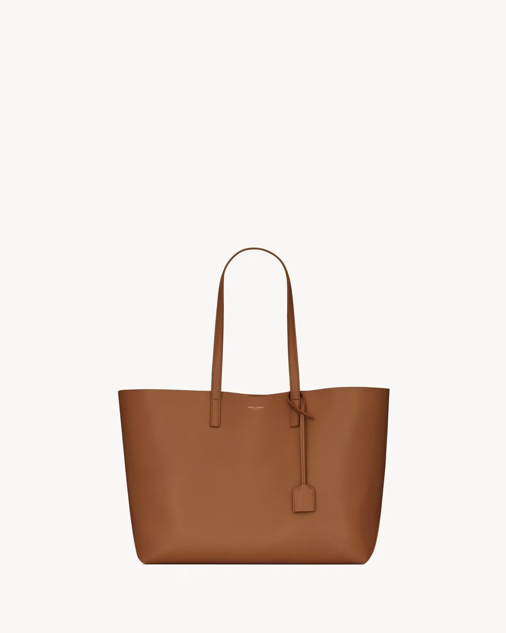 YSL CALFSKIN LEATHER LARGE SHOPPER TOTE BAG