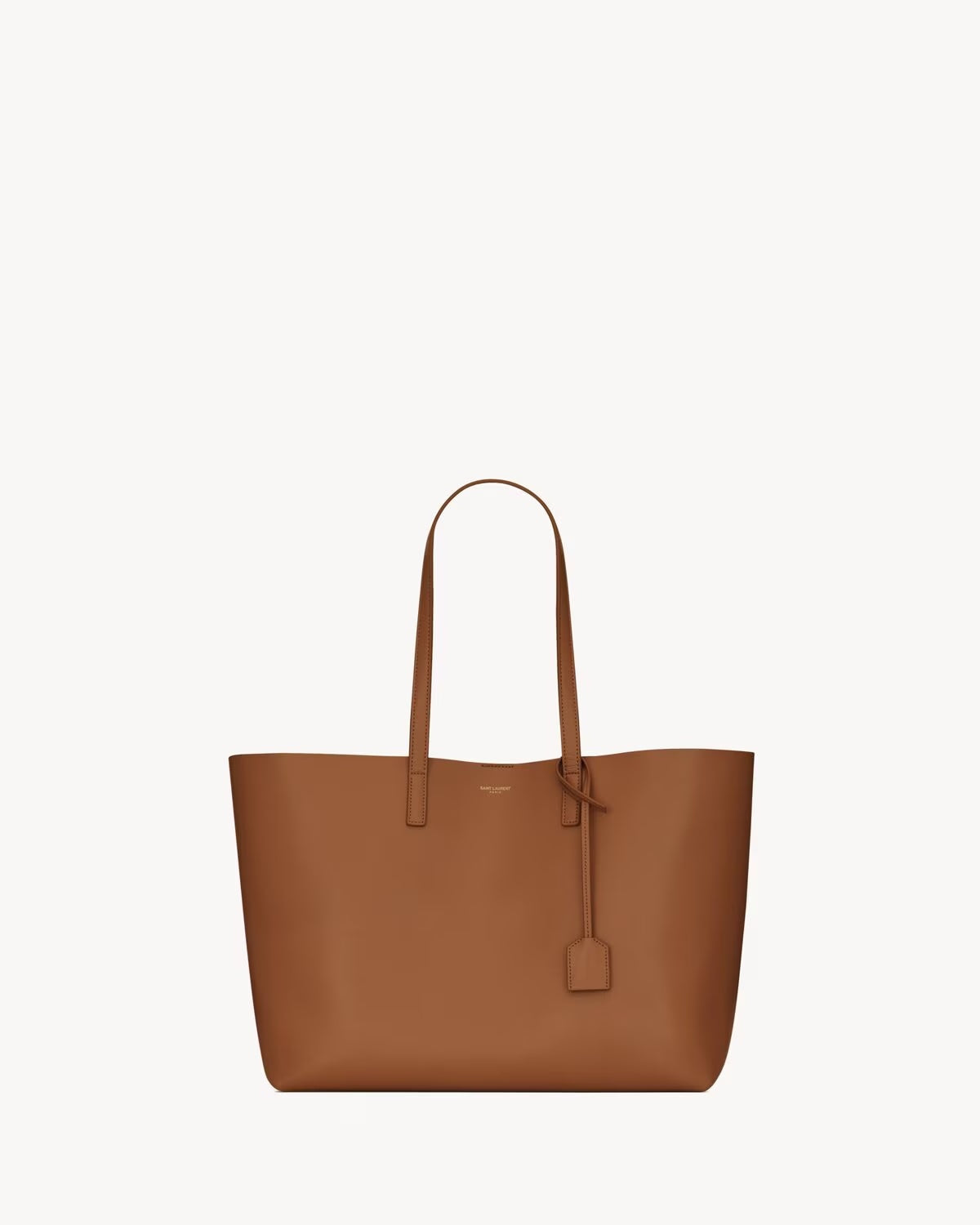 YSL CALFSKIN LEATHER LARGE SHOPPER TOTE BAG